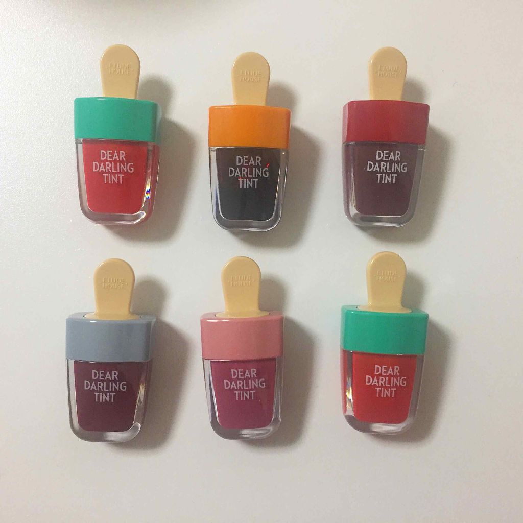 ディアダーリン ウォータージェルティント (アイスティント)/ETUDE/口紅を使ったクチコミ(2枚目)