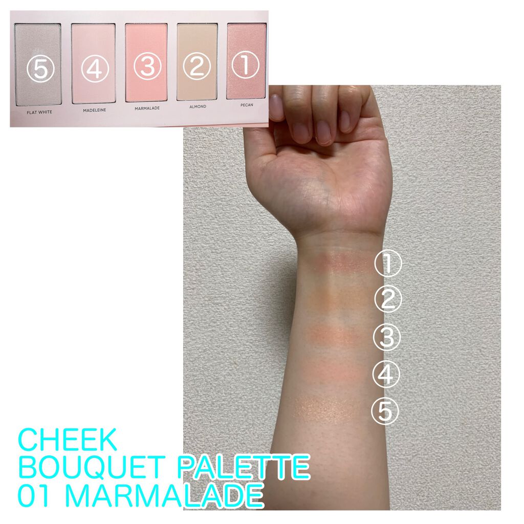 チークブーケパレット/AMUSE/パウダーチークを使ったクチコミ（2枚目）