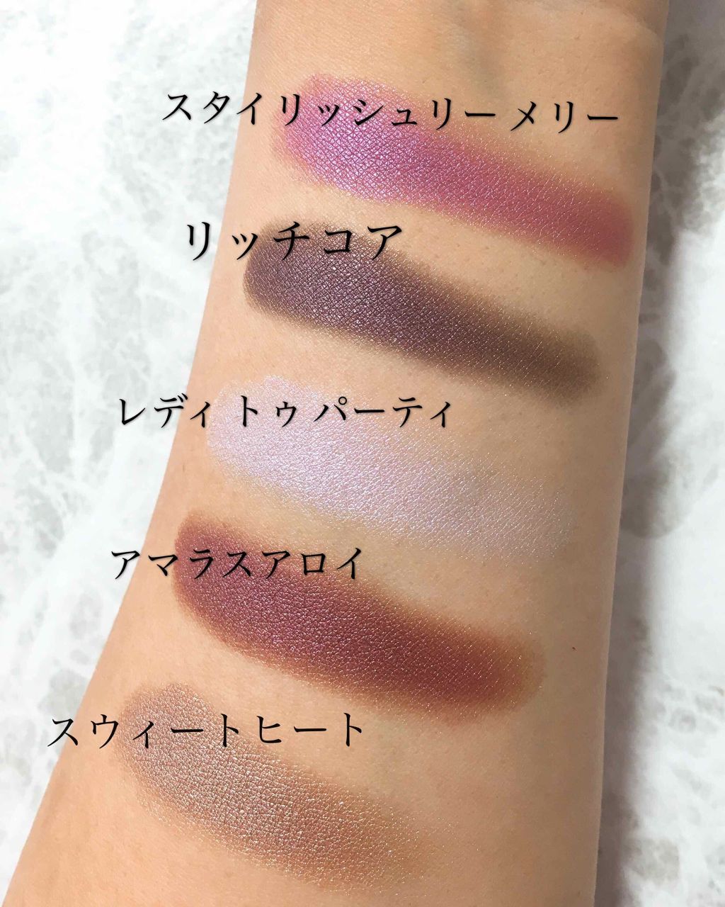 M・A・Cの単色アイシャドウ スモール アイシャドウ他、1商品を使った