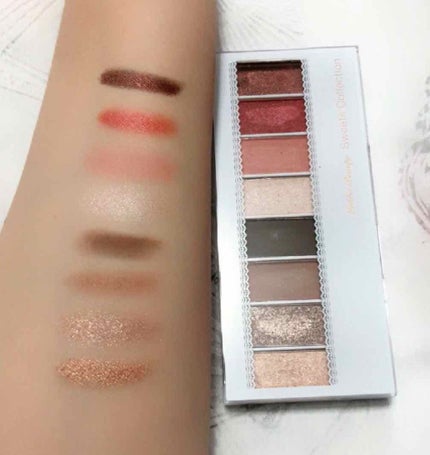 スイーツコレクション/マリブビューティー/アイシャドウパレットを使ったクチコミ(2枚目)