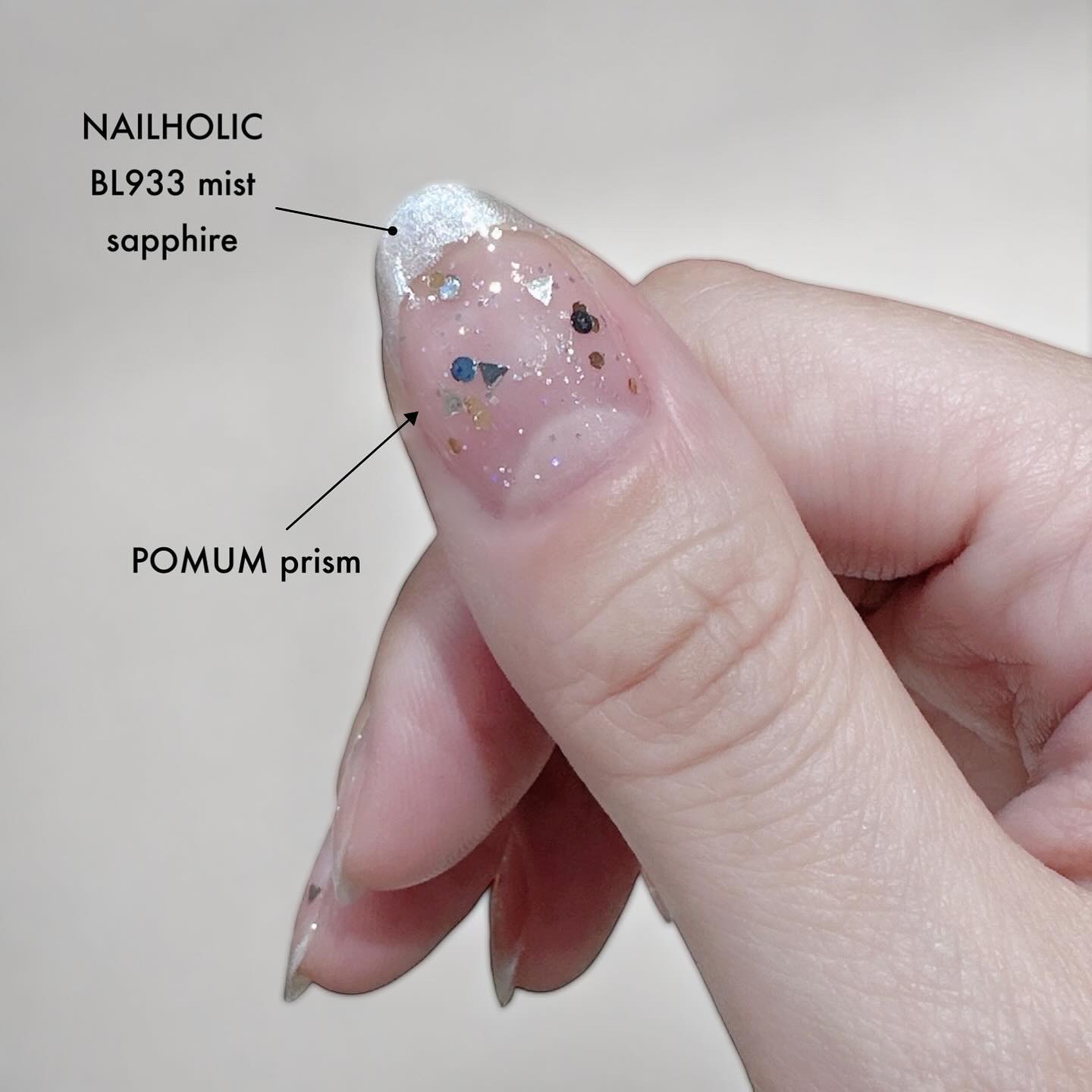 ネイルホリック リミテッドカラー Spring knit Collection BL933 ミストサファイア/ネイルホリック/マニキュアを使ったクチコミ（1枚目）