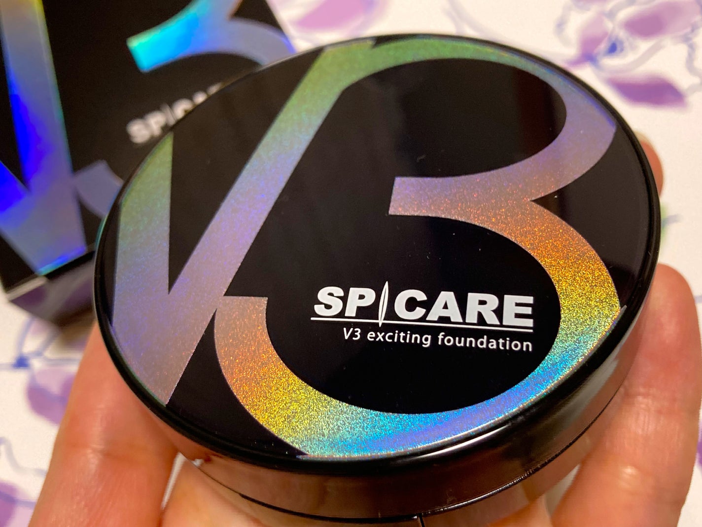 V3 エキサイティングファンデーション/SPICARE/クッションファンデーションを使ったクチコミ(2枚目)