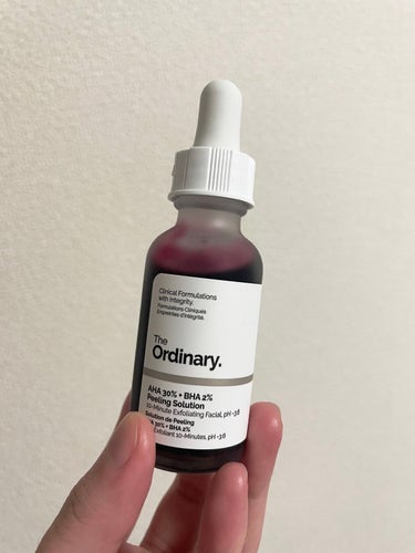 AHA 30% + BHA 2% Peeling Solution/The Ordinary/ピーリングを使ったクチコミ（1枚目）