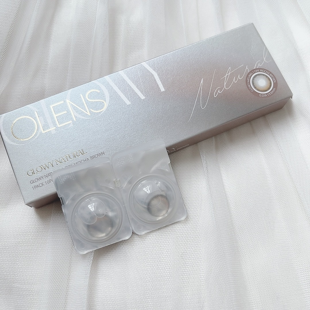 Glowy Natural 1Day モカブラウン/OLENS/カラーコンタクトレンズを使ったクチコミ（2枚目）