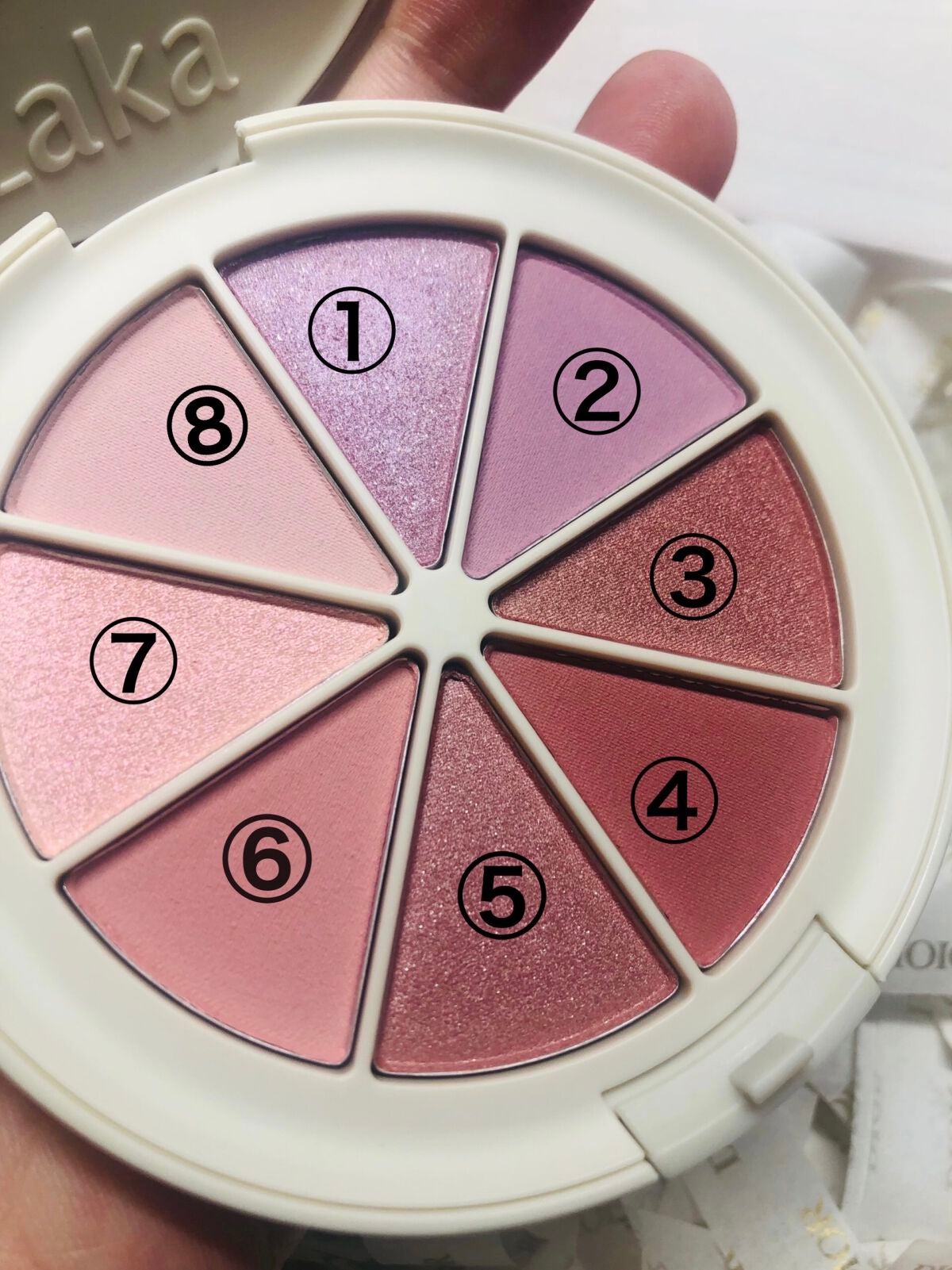 ミドルトーンアイシャドウコレクターパレット/Laka/アイシャドウパレットを使ったクチコミ(4枚目)