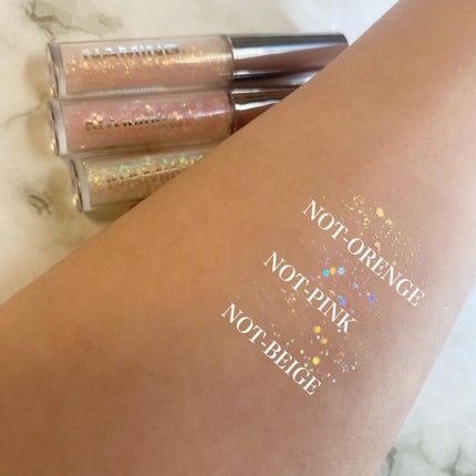 ダズリングアイグリッター/NAMING./リキッドアイシャドウを使ったクチコミ(5枚目)