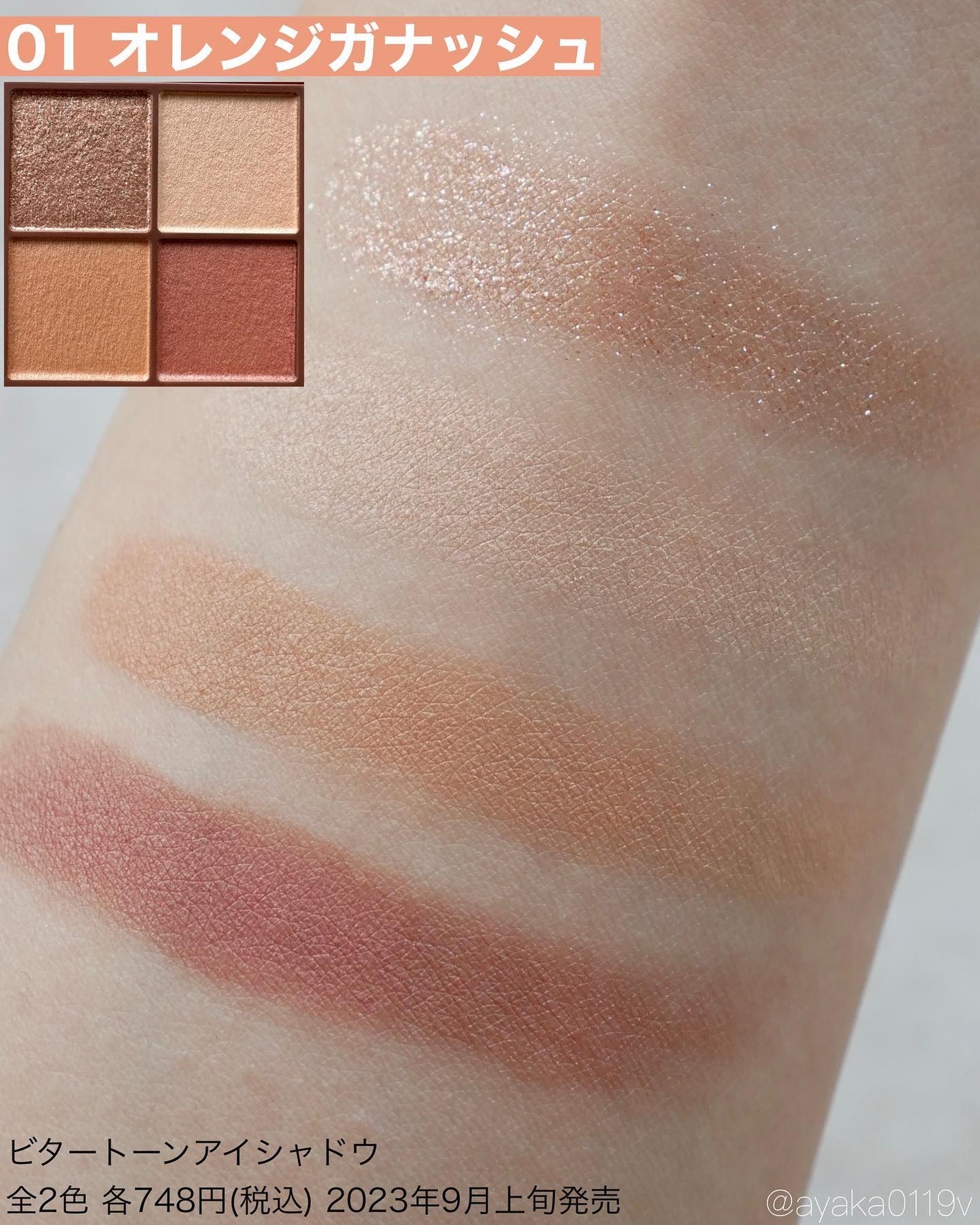 ビタートーンアイシャドウ/CEZANNE/パウダーアイシャドウを使ったクチコミ(4枚目)