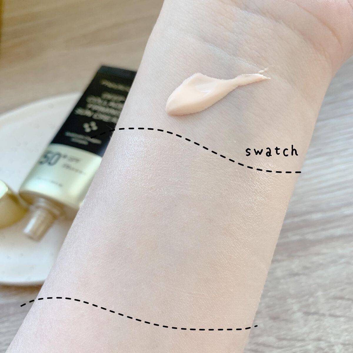 ディープコラーゲンサンクリーム/MEDICUBE/日焼け止めクリームを使ったクチコミ（2枚目）