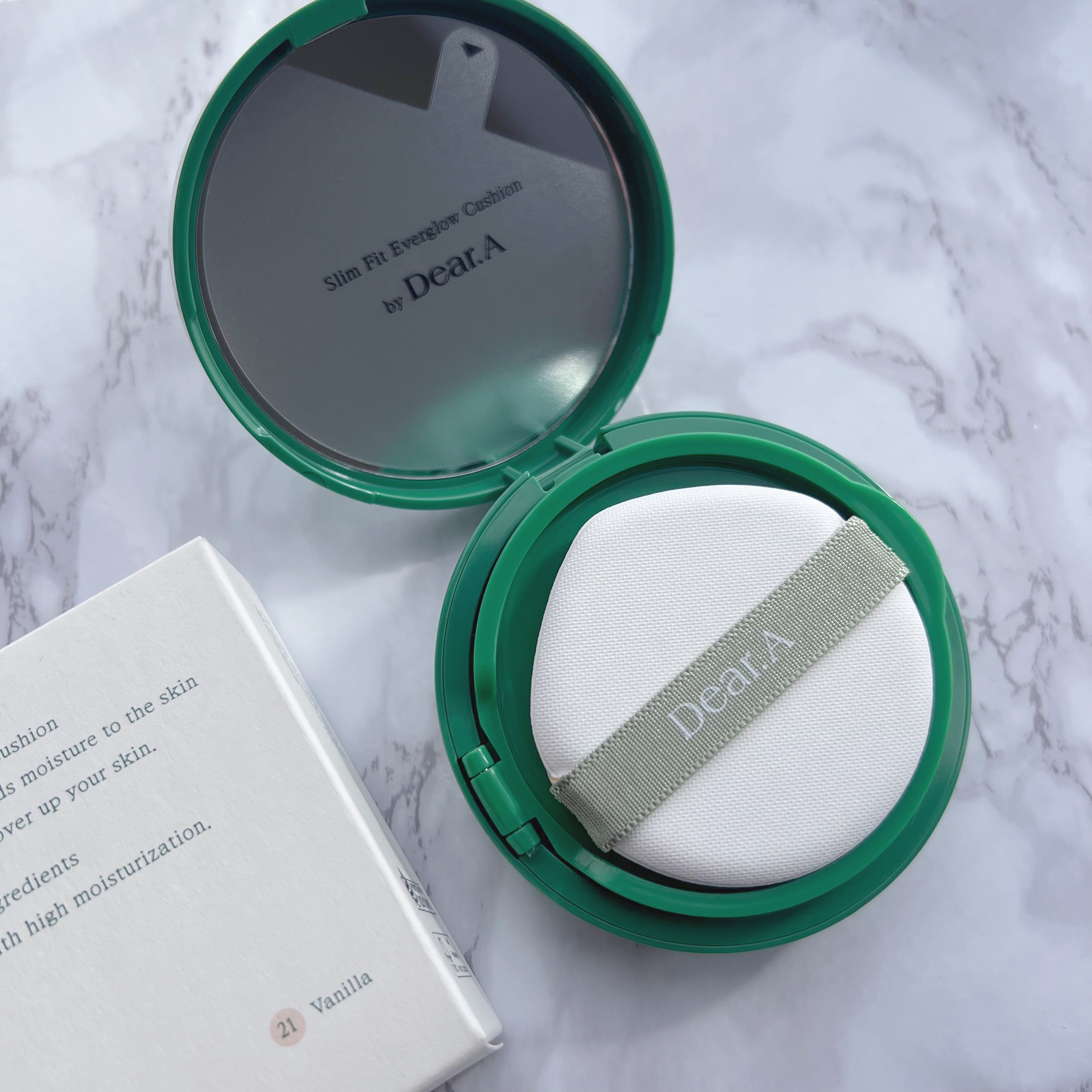 スリムフィットエバーグロウクッション 21バニラ/Dear.A/クッションファンデーションを使ったクチコミ（2枚目）