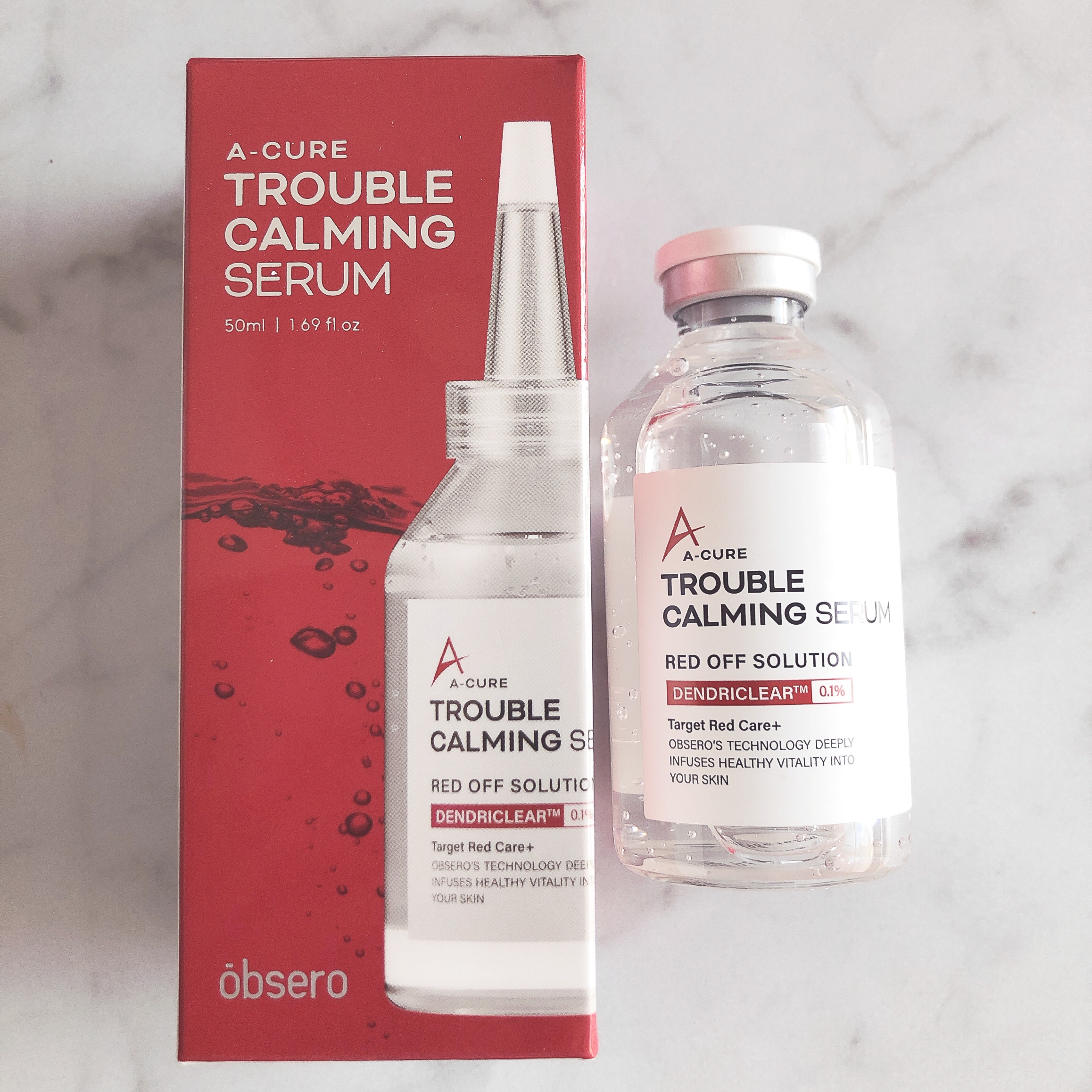 エーキュアトラブルカーミングセラム/obsero/美容液を使ったクチコミ（1枚目）