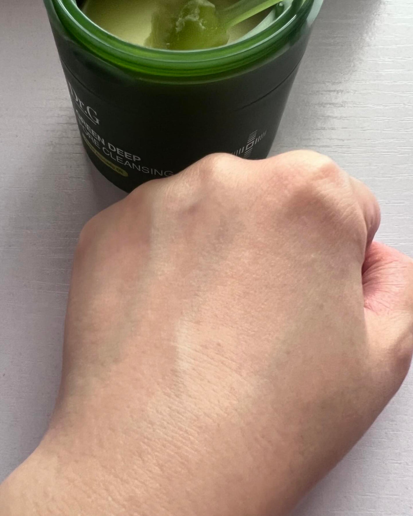 グリーンディープポアクレンジングバーム/Dr.G/クレンジングバームを使ったクチコミ(8枚目)