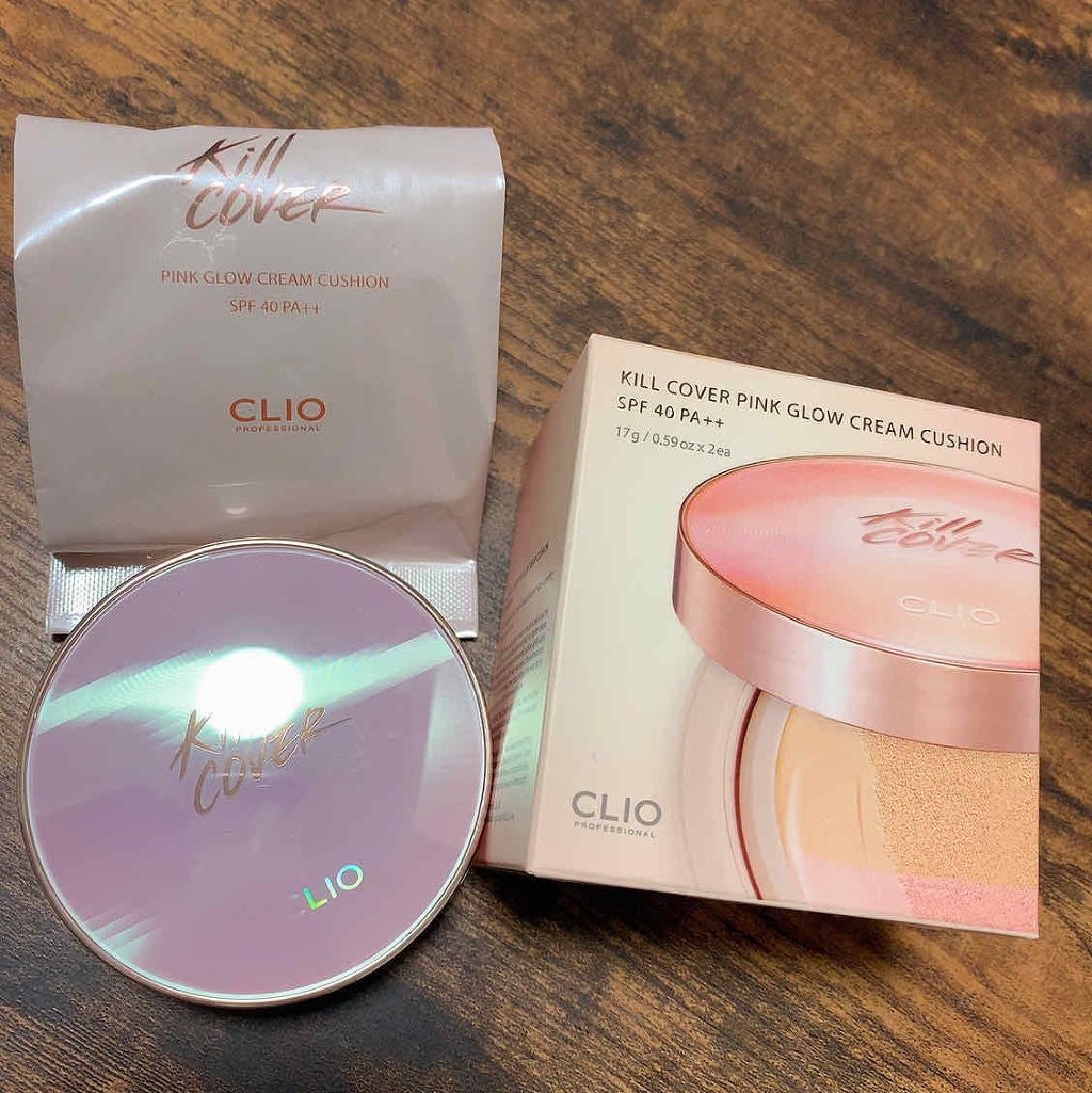 キル カバー ピンク グロウ クリーム クッション/CLIO/クッションファンデーションを使ったクチコミ(4枚目)