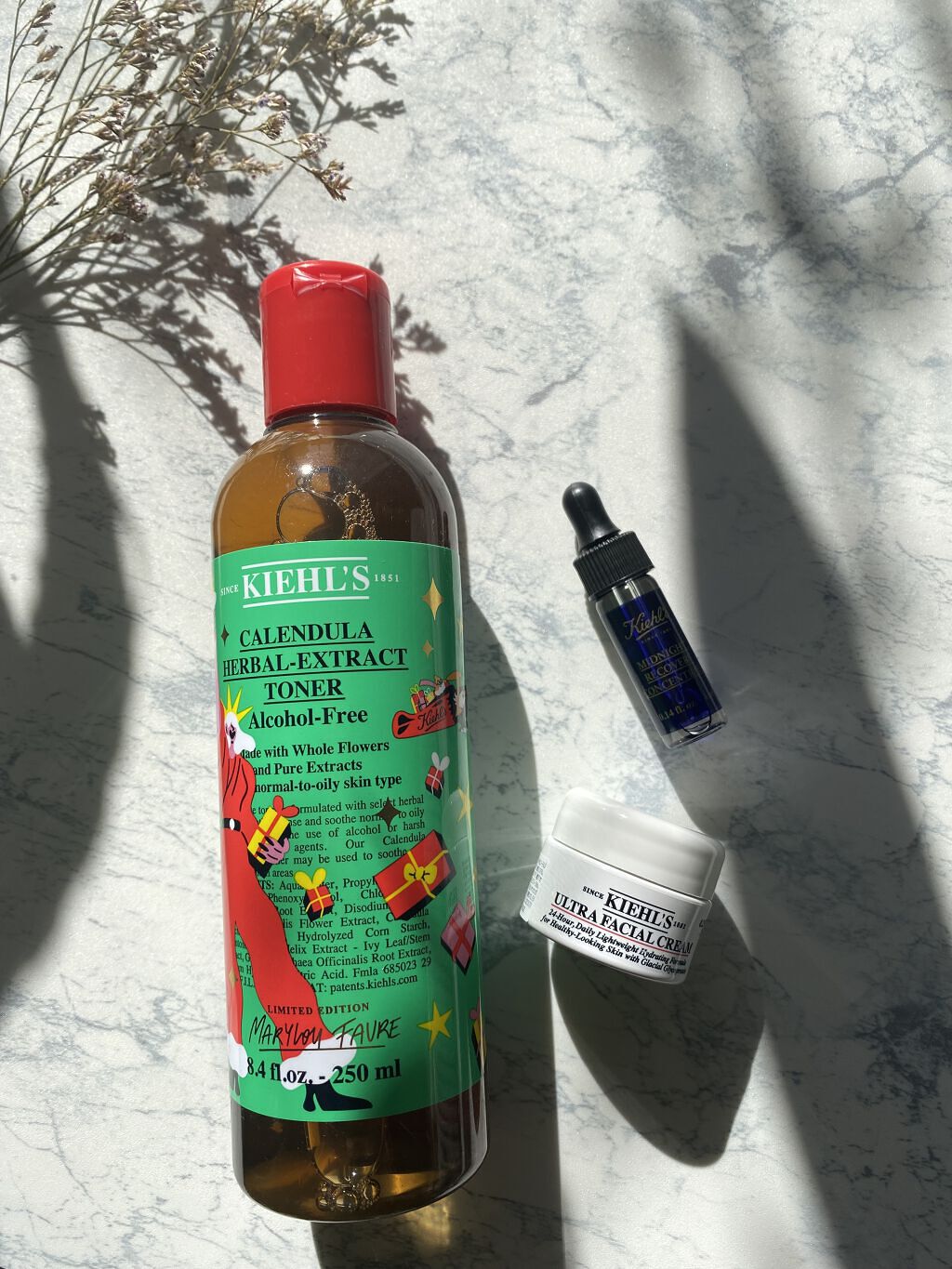 キールズ ハーバル トナー CL アルコールフリー 2021 ホリデイ限定エディション(250ml)/Kiehl's/化粧水を使ったクチコミ（1枚目）