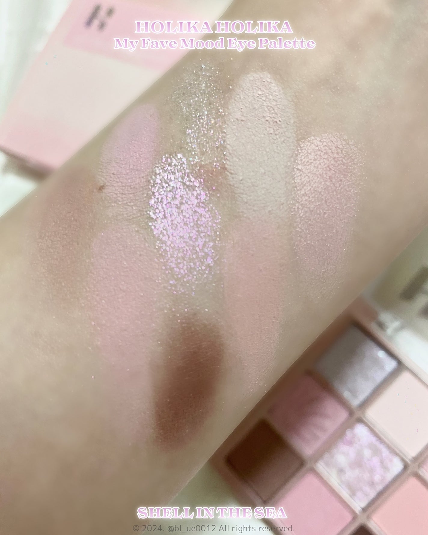 マイフェイブムードアイパレット 9カラー/HOLIKA HOLIKA/アイシャドウパレットを使ったクチコミ(4枚目)