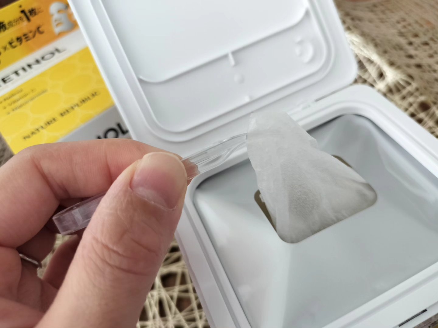 キューブマスク レチノール/ネイチャーリパブリック/シートマスク・パックを使ったクチコミ（3枚目）