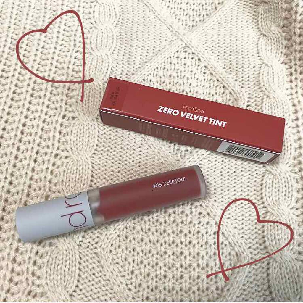 ゼロベルベットティント/rom&nd/リップティントを使ったクチコミ（1枚目）