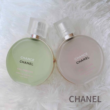 CHANEL

◼︎ チャンス  オータンドゥル ヘアミスト


匂いは甘いけど爽やかで優しい香りがします♡
香水が苦手な方はヘアミストの方が匂いが
キツくないし使いやすいと思います！
ふわっと香るので