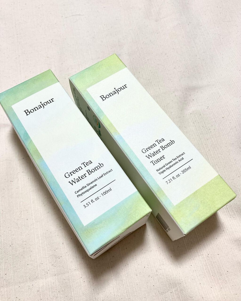グリーンティーウォーターボム/Bonajour/フェイスクリームを使ったクチコミ（1枚目）