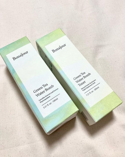 グリーンティーウォーターボム/Bonajour/フェイスクリームを使ったクチコミ(1枚目)
