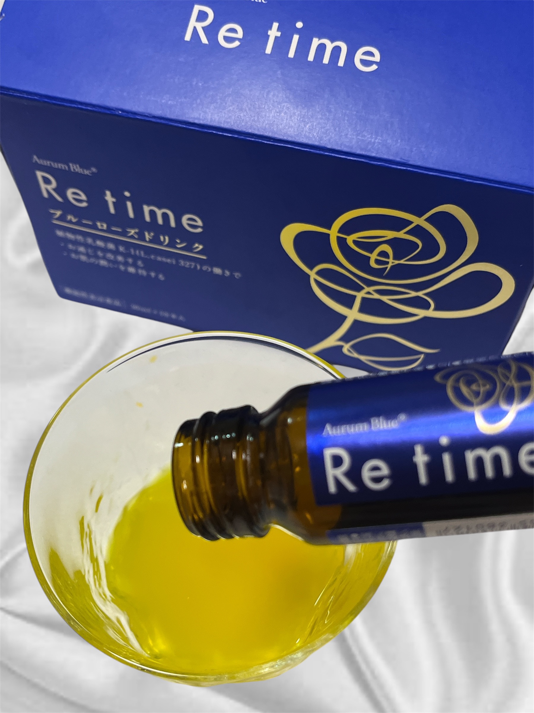 Re time ブルーローズドリンク/オーラムブルー/美容ドリンクを使ったクチコミ（3枚目）