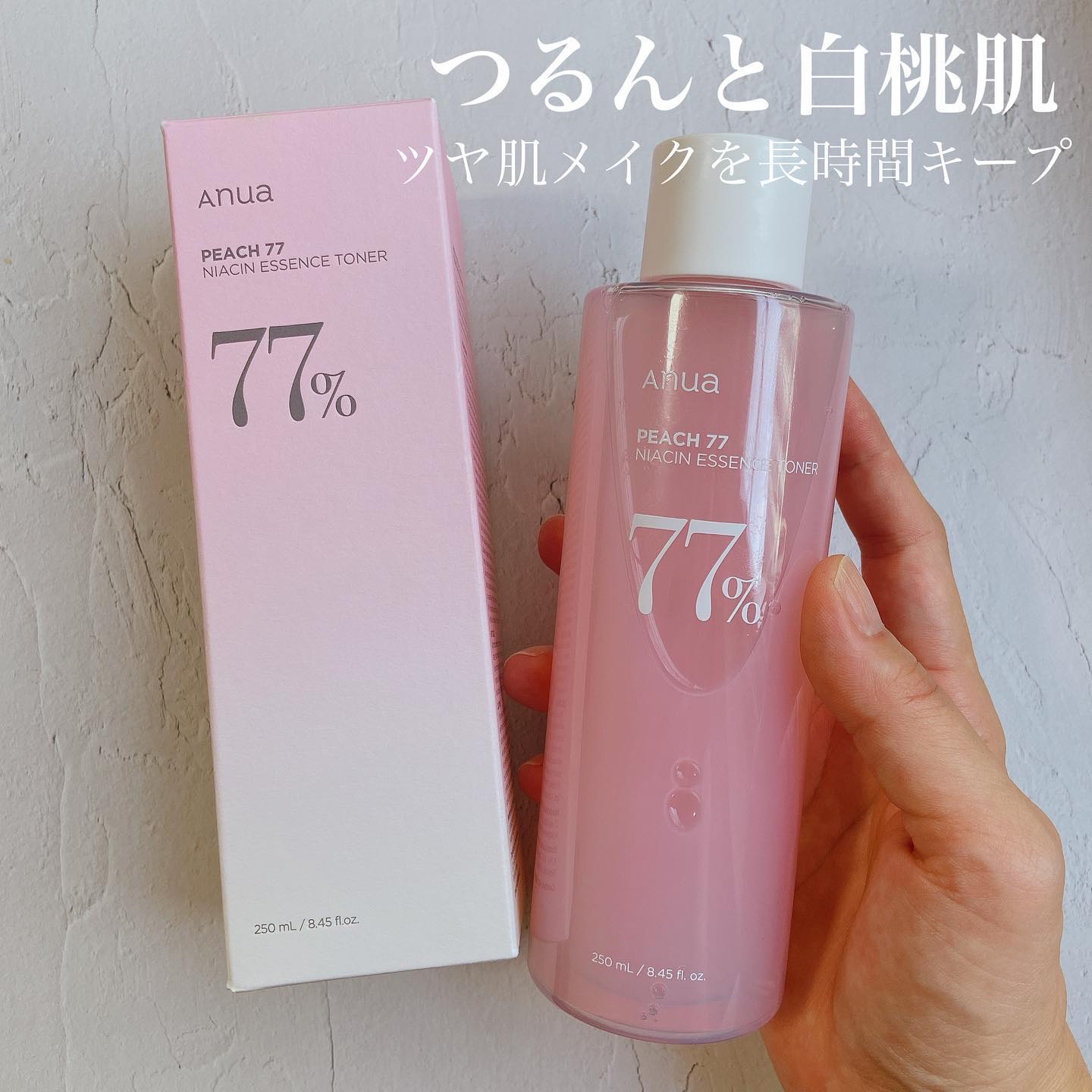 桃77％ナイアシンエッセンストナー 250ml/Anua/化粧水を使ったクチコミ（1枚目）