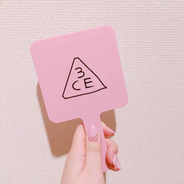 3CE MINI HAND MIRROR PINK/3CE/その他化粧小物を使ったクチコミ（1枚目）