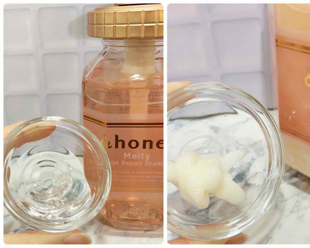 &honey Melty モイストリペア シャンプー1.0／モイストリペア ヘアトリートメント2.0 お試し（シャンプー10ml＋トリートメント10g）/&honey/市販シャンプーを使ったクチコミ（2枚目）