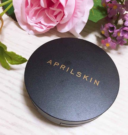 マジックスノークッション ブラック 2.0/APRILSKIN/クッションファンデーションを使ったクチコミ(1枚目)