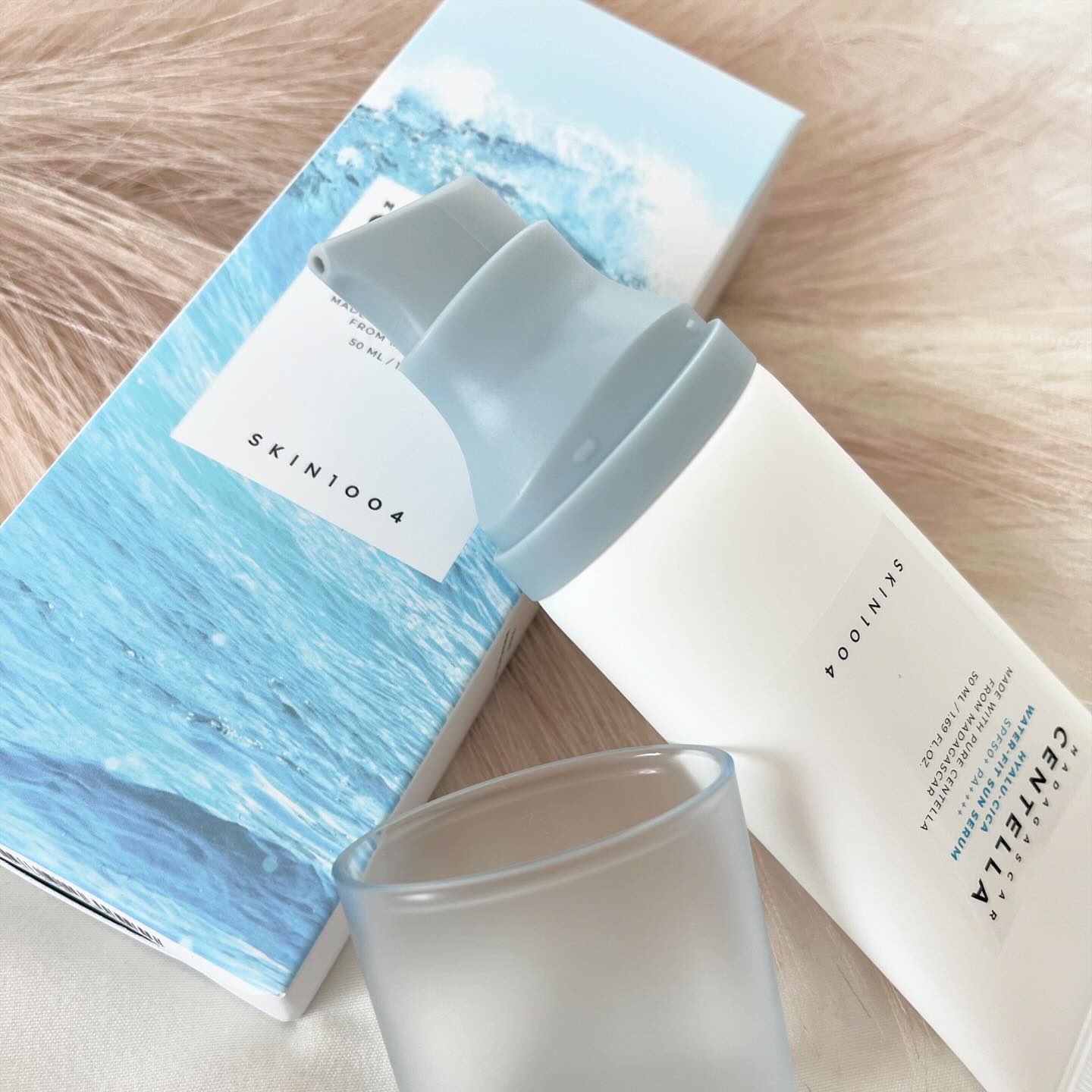 ヒアルーシカ ウォーターフィット サンセラム/SKIN1004/日焼け止めローションを使ったクチコミ（3枚目）