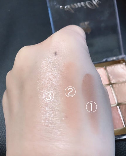 ソフトクレイビームアイシャドウパレット/AMIOK/ジェル・クリームアイシャドウを使ったクチコミ(4枚目)