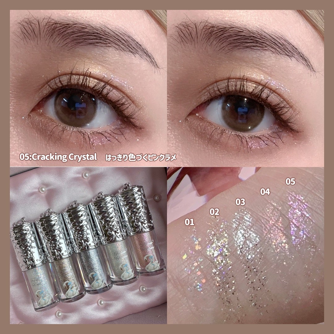 フラワーノーズ スワンバレエシリーズ リキッドアイシャドウ/FlowerKnows/リキッドアイシャドウを使ったクチコミ(7枚目)