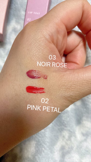 BLOOM JELLY TINT  03 Noir Rose/CRAN BY MOLAK /口紅を使ったクチコミ（2枚目）