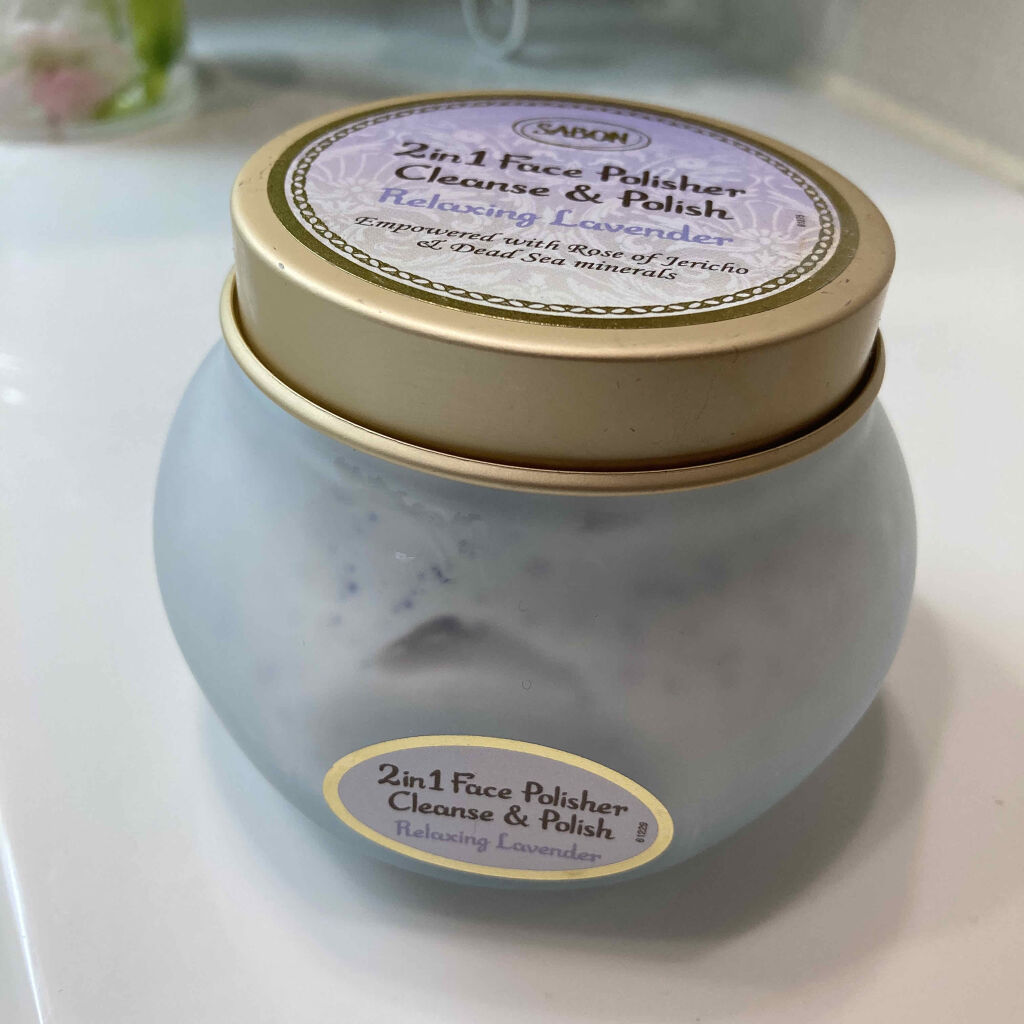 フェイスポリッシャー リラクシング(ラベンダー)/SABON/スクラブ・ゴマージュを使ったクチコミ（1枚目）