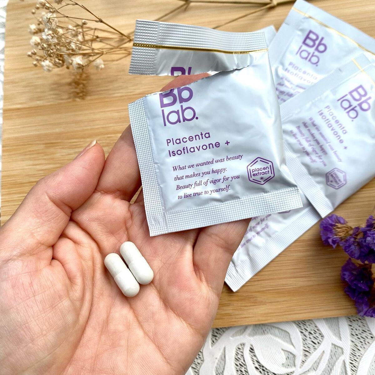 プラセンタ イソフラボン＋/Bb lab./美容サプリメントを使ったクチコミ（2枚目）
