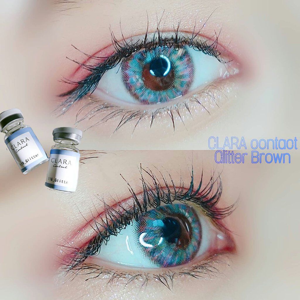 グリッターグレー/CLARA CONTACT/カラーコンタクトレンズを使ったクチコミ（1枚目）