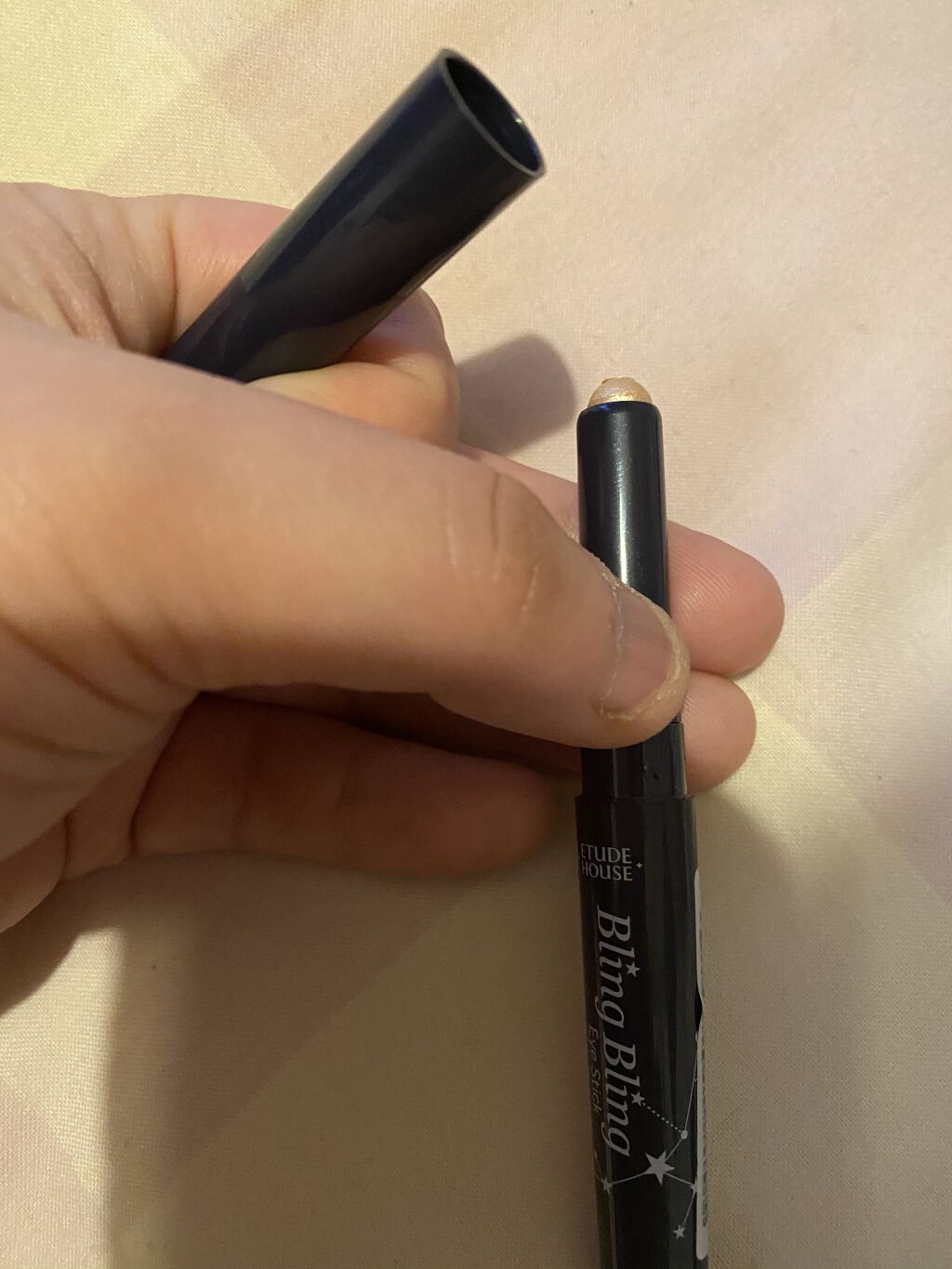 キラキラ アイシャドウ/ETUDE/スティックアイシャドウを使ったクチコミ（3枚目）