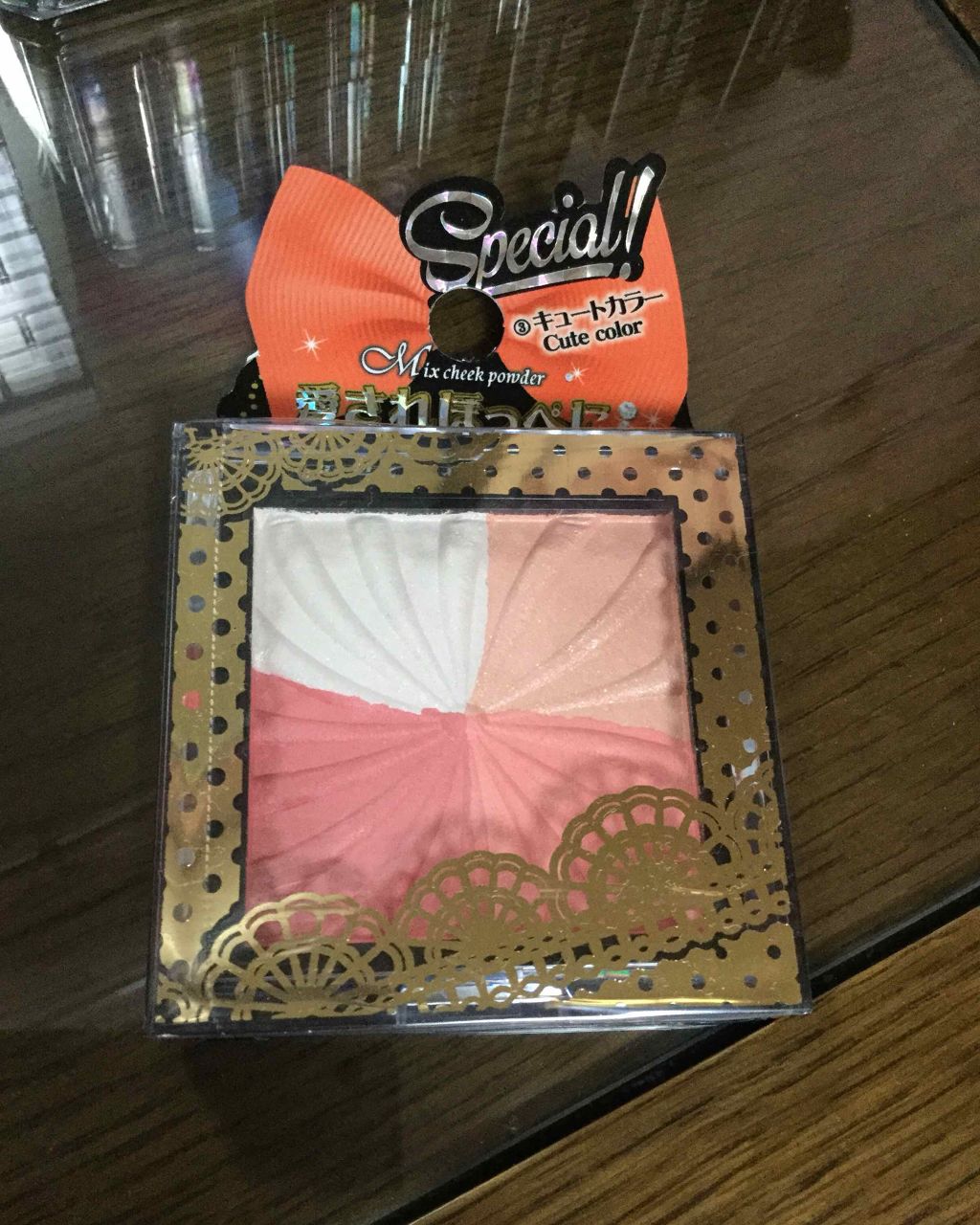 ミックスチークパウダー/DAISO/パウダーチークを使ったクチコミ（2枚目）