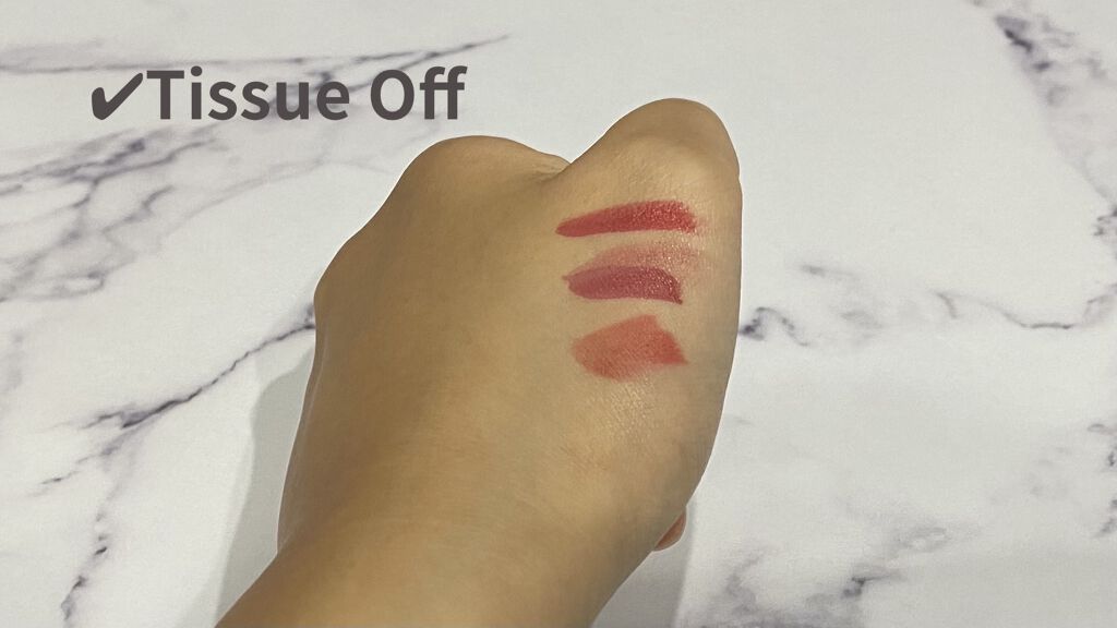 ジューシーラスティングティント/rom&nd/リップティントを使ったクチコミ（3枚目）