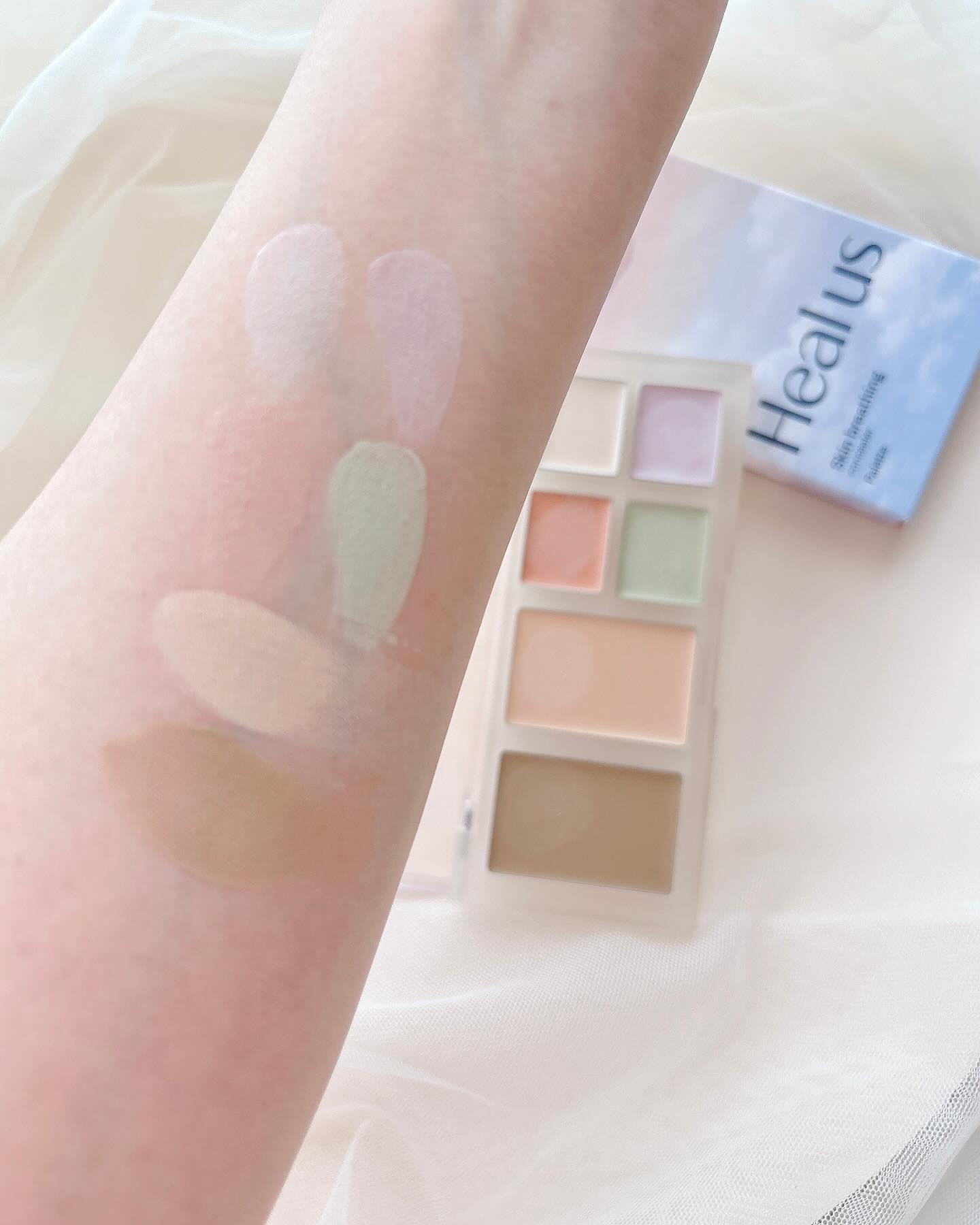 ブリージングコンシーラーパレット/Healus/パレットコンシーラーを使ったクチコミ（2枚目）