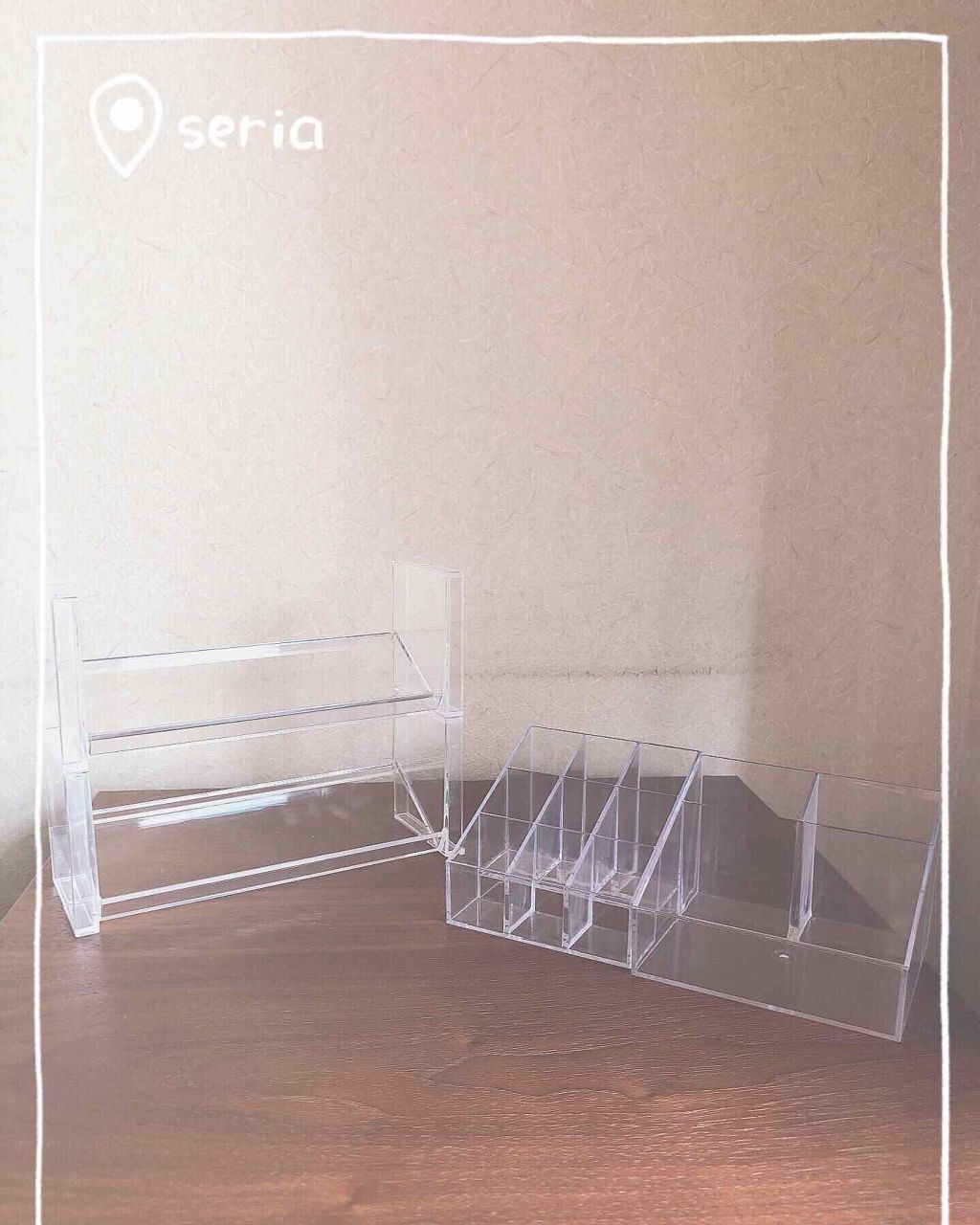 3段式クリアーケース/DAISO/その他化粧小物を使ったクチコミ（3枚目）