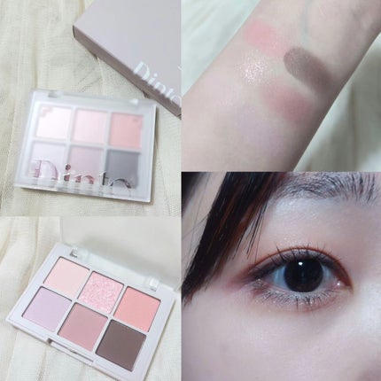 ピンククリスマスキャロルエディション/シャドウパレット+チークセット/Dinto/メイクアップキットを使ったクチコミ(4枚目)