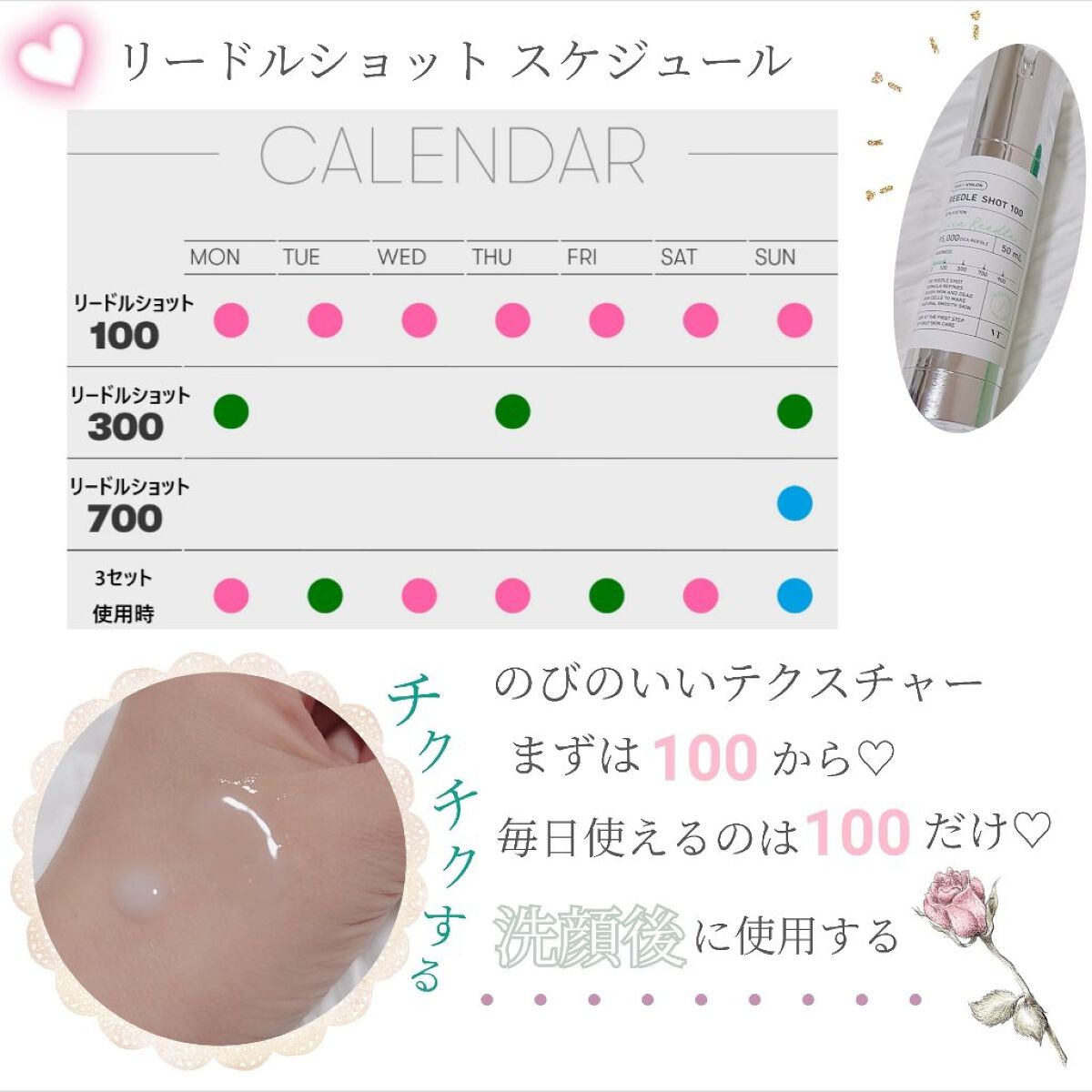 リードルショット100/VT/美容液を使ったクチコミ（2枚目）