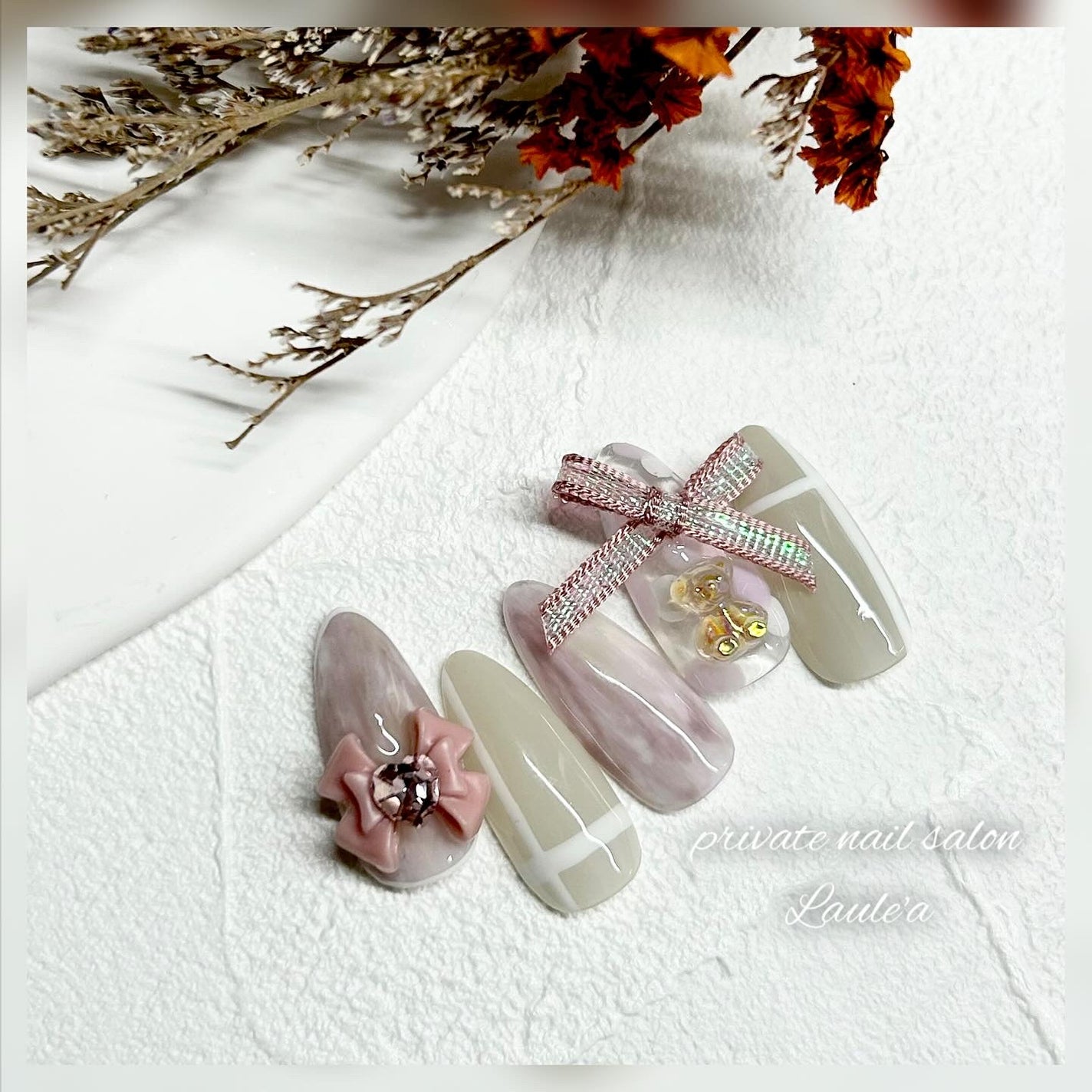 カラフルオーロラ ベアー/キラネイル/ネイルチップ・パーツを使ったクチコミ(1枚目)