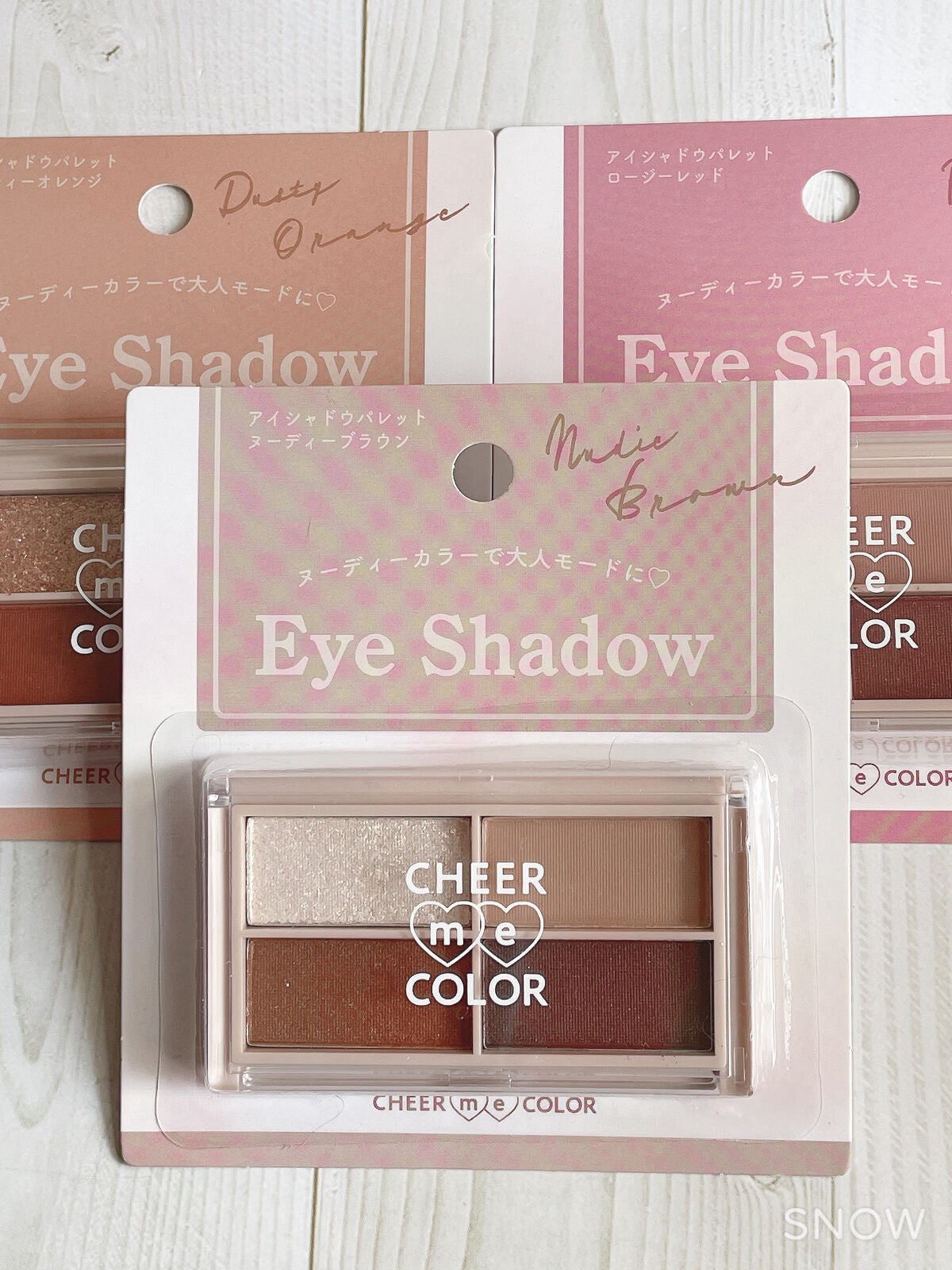 CHEER me COLOR アイシャドウ/セリア/アイシャドウパレットを使ったクチコミ(1枚目)