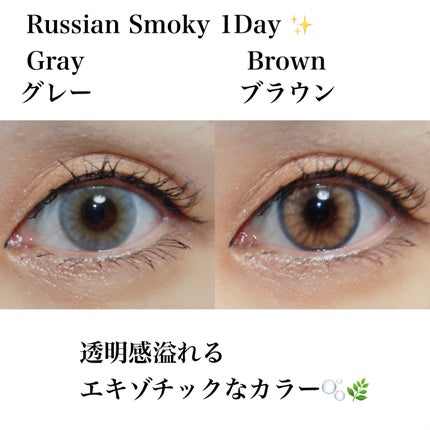ロシアンスモーキー/OLENS/カラーコンタクトレンズを使ったクチコミ(3枚目)