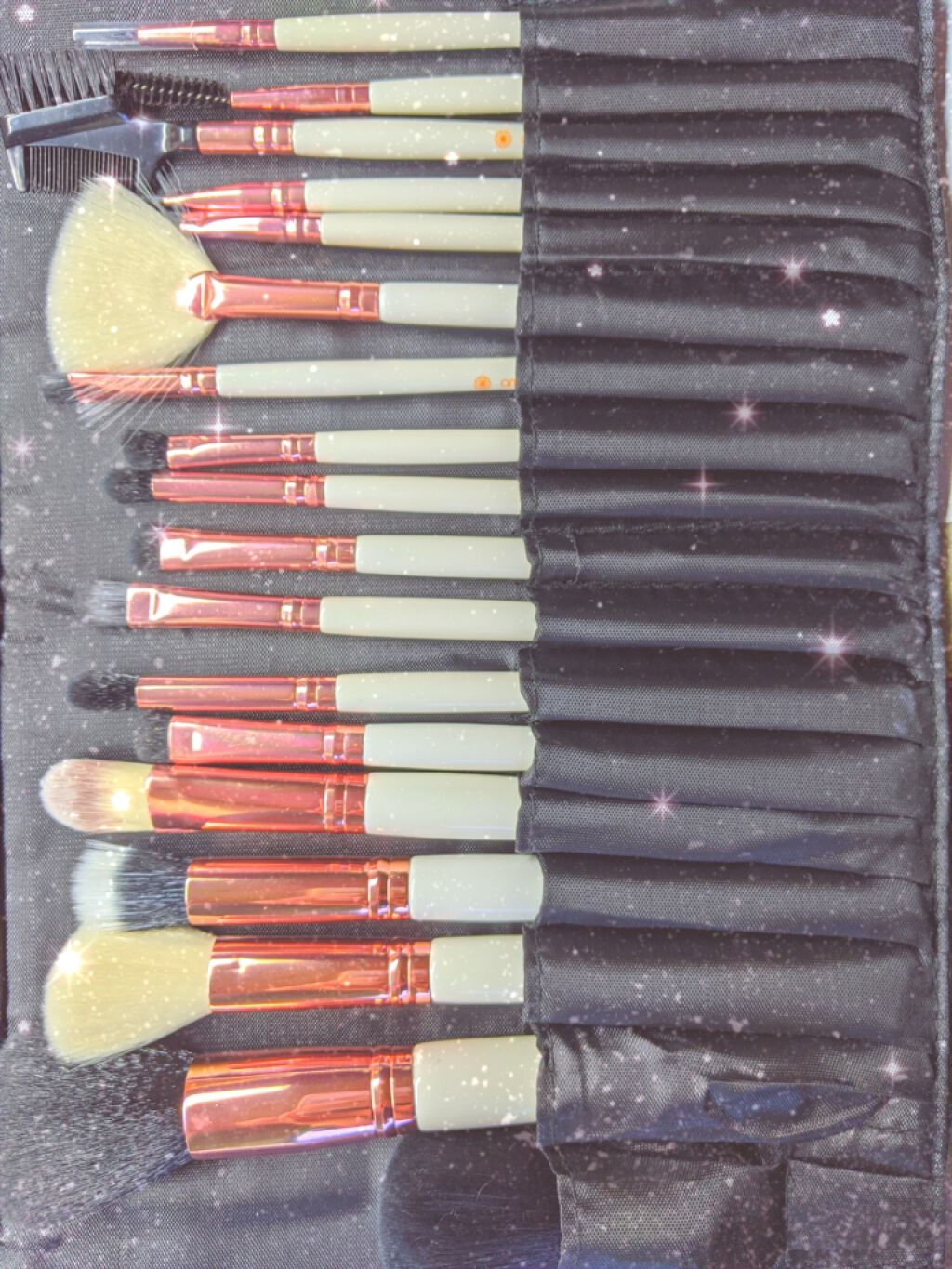 メイクブラシ 18本セット/amoore/メイクブラシを使ったクチコミ(1枚目)