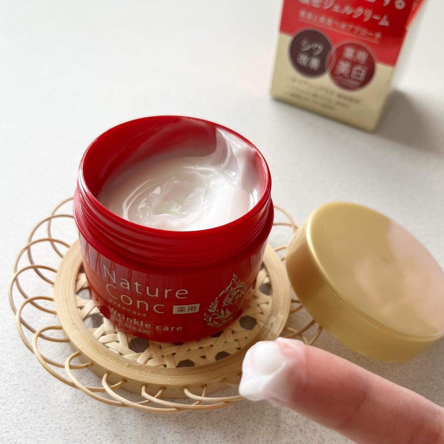 ネイチャーコンク 薬用リンクルケアジェルクリーム/ネイチャーコンク/オールインワン化粧品を使ったクチコミ(3枚目)