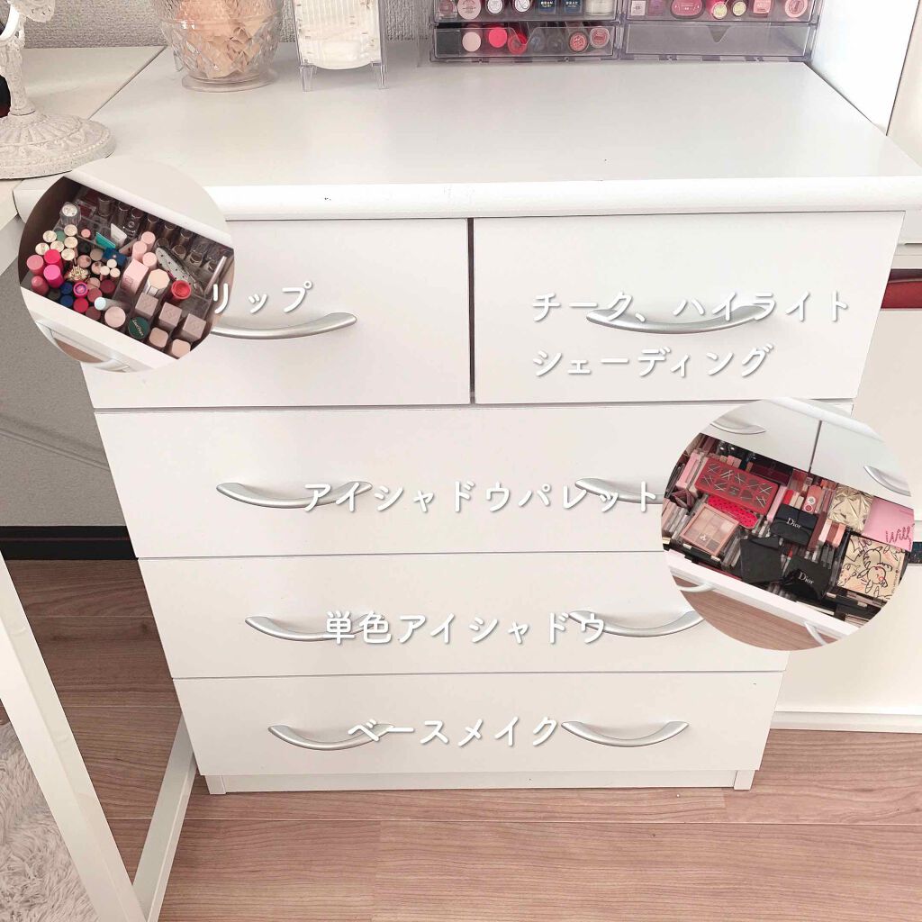 3段式クリアーケース/DAISO/その他化粧小物を使ったクチコミ（3枚目）