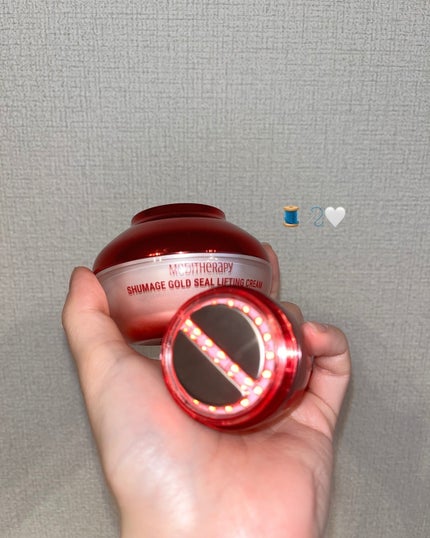 シューマジゴールド糸リフティングクリーム+EMS美顔器/MEDITHERAPY/フェイスクリームを使ったクチコミ(1枚目)