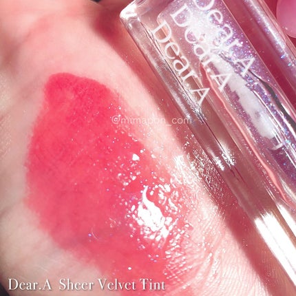 シアーベルベットティント/Dear.A/リップティントを使ったクチコミ(2枚目)